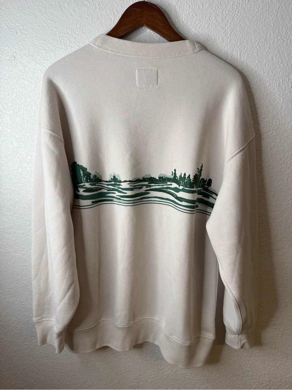 Abercrombie & Fitch Soft A&F Golf Embroidered Graphic Crewneck Sweatshirt
